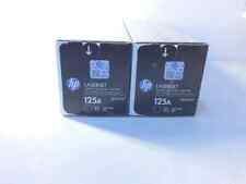 2 X Genuine HP  LaserJet CP1215 CP1515 CP1518 CM1312 Black Toner CB540A HP 125A picture