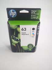 HP 63 Combo Ink Cartridges Black Color 2-pack EXP 5/2021 picture