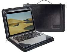 Broonel Black Leather Laptop Case For Dell Inspiron 16 2in1 16