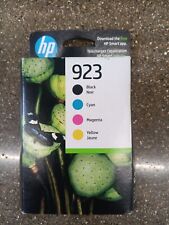 Genuine 4-Pack HP 923 Black & Color B/C/M/Y Ink 6C3Y6LN NEW SEALED BOX 2025 picture