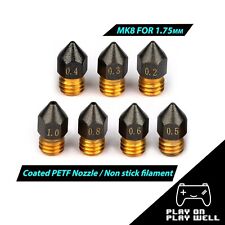 MK8 Brass PTFE Nozzle Coated 0.2-1mm 1.75mm Filament 3D Printer Hotend Extruder picture