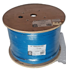SCP, CAT6A UTP- 10GBASE-T, 600 MHz 23AWG SOLID BC 4PR, 1000 ft. Blue, New picture