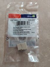 Leviton CAT 40834-I QuickPort HDMI Snap-In Connector, Feedthrough, Ivory picture