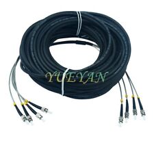 50M Field Outdoor ST-ST 4 Strand 9/125 Single Mode Fiber Patch Cord DHL Free picture