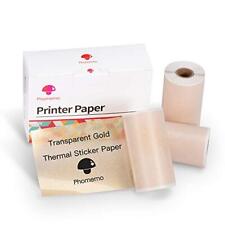 Adhesive Transparent Gold Thermal Paper for M02/M02 Pro/M02S/M03 Mini Pocket ... picture
