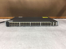 Cisco Catalyst WS-C3750V2-48PS-S V05 48-Port Managed PoE Switch --TESTED/RESET picture