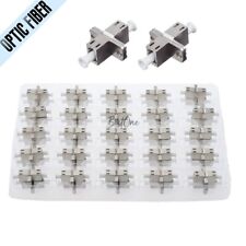 25Pcs LC to LC Metal SM/MM Simplex Optic Fiber Connector Optical Adapter Coupler picture