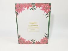 Vintage Geographics Christmas Paper Letterhead, 8.5 x 11 Pink Poinsettia - New picture