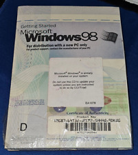 MICROSOFT WINDOWS 98 W/PRODUCT KEY + GETTING STARTED BOOK - IBM NEW picture