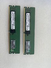 Micron 16GB (2x8GB) 1RX8 PC4-2666V-RD1-11 ECC RAM 2666V MTA9ASF1G72PZ picture
