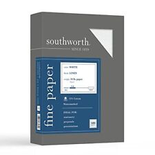 Southworth 25% Cotton Business Paper, 8.5 x 11, 24 lb/90 GSM, Linen Finish, ... picture