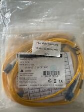 Singlemode Yellow 3 meter Fiber Optic Patch Cable LC-LC Duplex 10 pack picture