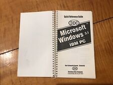 VTG Microsoft Windows PC Guide 3.1 Quick Reference IBM Book 1992 Karl Schwartz picture