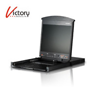 Used Altusen Hideaway KL1508 8-Port Cat 5 High-Density Dual Rail LCD KVM Switch picture