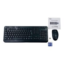 Adesso Antimicrobial Wireless Desktop Keyboard & Mouse, Black picture
