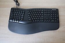 Microsoft LXM-00001 Model 1878 Wired USB 2.0 Ergonomic Keyboard Black Tested picture