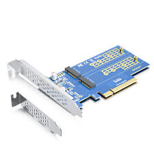 PCIe to M.2 Adapter, PCIe 3.0 x8 to Dual M.2 (M Key) NVMe SSD for 2260, 2280 etc picture