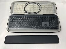 Logitech MX Keys Wireless Keyboard, Carrying Case, Wrist Rest And Bluetooth picture