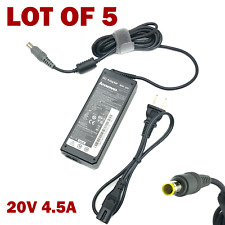 Lot of 5 - Genuine Lenovo Adapter 90W for Laptop X100 X120 X220 X230 X300 picture