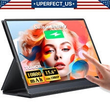 Battery Portable Monitor Touchscreen, UPERFECT Upgraded 15.6
