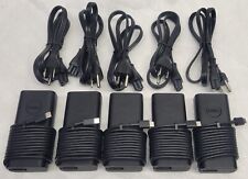 Lot of 5 Dell Laptop 65W USB-C AC Adapters - 15V/20V HA65NM190  picture