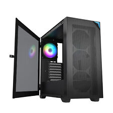 Vetroo AL800 Black E-ATX Full Tower PC Gaming Case w/ ARGB Led Strip & ARGB Fan picture