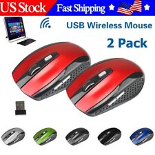 1-2 Pcs 2.4GHz Wireless Mouse Mice & USB Receiver For PC Laptop Computer Pink US picture