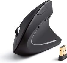 Anker 2.4G Wireless Vertical Ergonomic Optical Mouse for PC MacBook - Black picture