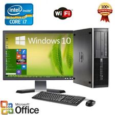 Clearance Fast HP Desktop computer PC i7 8/16GB RAM Win 10 LCD + KB + MS picture