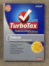 Intuit TurboTax Deluxe Federal State 2008 2010 2012 2019 PC Mac Software picture