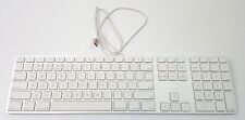 Apple USB Wired Keyboard Aluminum Slim with Numeric KeyPad A1243 661-6061 picture