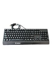 Gaming Keyboard MSI Vigor GK30 RGB USB Wired 104 Keys For PC In Black Preowned picture
