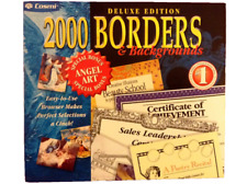 2000 Borders & Backgrounds Deluxe Edition PC CD ROM Windows 98 XP Compatible  picture