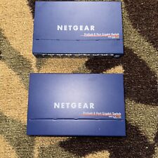Lot of 2 NETGEAR ProSafe GS108 v3 8-Port Gigabit Ethernet picture