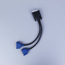 5 X Dvi-I 24+5 Pin male 2 2 Dual Vga Female Monitoradapter Y-Splitter Cable picture