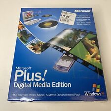 Microsoft Plus Digital Media Edition Genuine Product NEW SEALED Windows XP picture