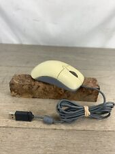 Vintage Off White Microsoft Wheel Mouse Optical USB Mouse 1.1/1.1a Off White picture