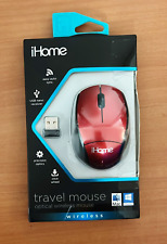 iHome Wireless Travel Size Mouse [IH-M2000R] RED WITH NANO RECEIVER picture