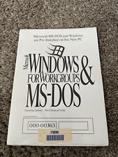 Microsoft MS-DOS 6.22 Plus Enhanced Tools on 3.5 Inch Floppy Disks with COA New picture