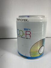 Memorex CD-R 100 Pack / 52X / 700 MB / 80 Min Brand & NEW Sealed    picture