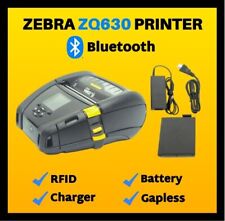Zebra ZQ630 Mobile Label Printer, WiFi, Bluetooth, RFID, Gapless Labels Only🔥 picture