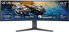 LG 45GR65DC-B 45-inch Ultragear Curved Gaming Monitor, QHD, 200Hz, 1ms,UltraWide picture