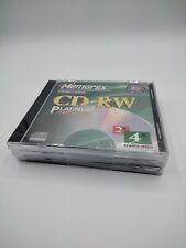 Memorex CD-RW Platinum 4x Rewrite Speed 650 MB 74 Min SEALED Lot Of 3 picture