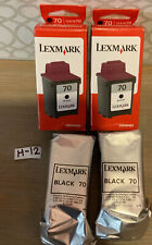 🌍 Lexmark,Cartridges  70 Black Noir, 2 Pack,New ‼️ picture