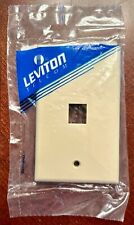 Leviton 41080-1IP Single-Gang QuickPort Wallplate, 1-Port, Ivory NEW picture