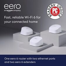 Amazon eero 6 dual-band mesh Wi-Fi 6 system with built-in Zigbee smart home hub  picture