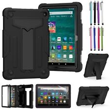 For Amazon Kindle Fire HD 10 2023 13th Gen Hybrid Stand Tablet Case Cover +Glass picture