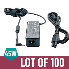Lot of 100 Genuine 45W Lenovo AC Power Supply Adapter 20V 2.25A 3.0*1.1mm & Cord picture