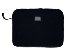 TUMI Black Neoprene & Leather Trim Tablet iPad Zip Closure Case picture