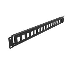 1U Hinged 16 Port Blank Keystone Patch Panel for 19 inches Rack Mount (1U16Ho... picture
